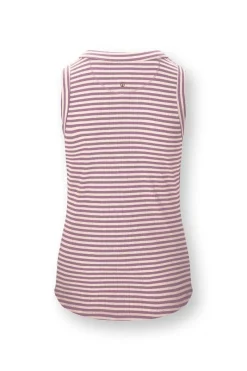 Pip Studio Tops|Trinity Ärmellos Top Little Sumo Stripe Lila Violett