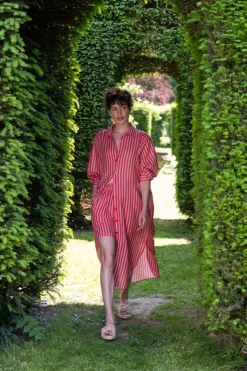 Pip Studio Kleider|Tunic Sumo Stripe Rot