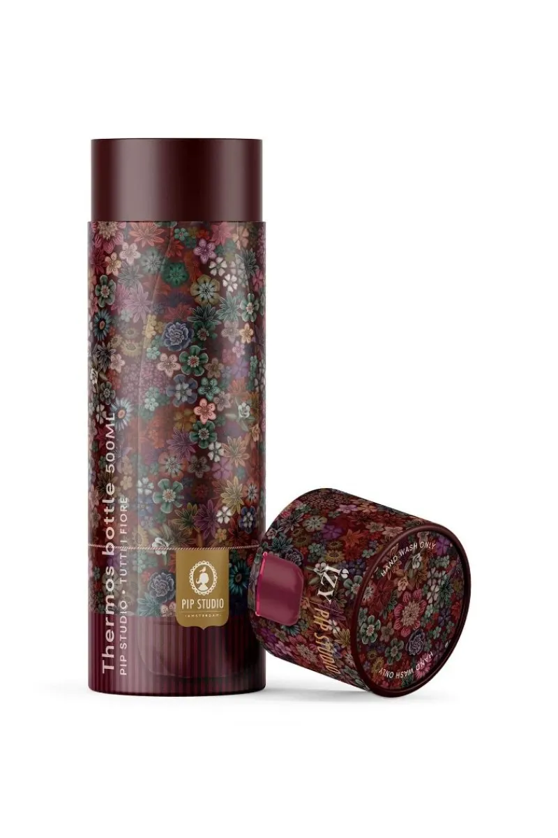 Pip Studio Thermosflaschen|Tutti i Fiori Thermosflasche Rot 500ml