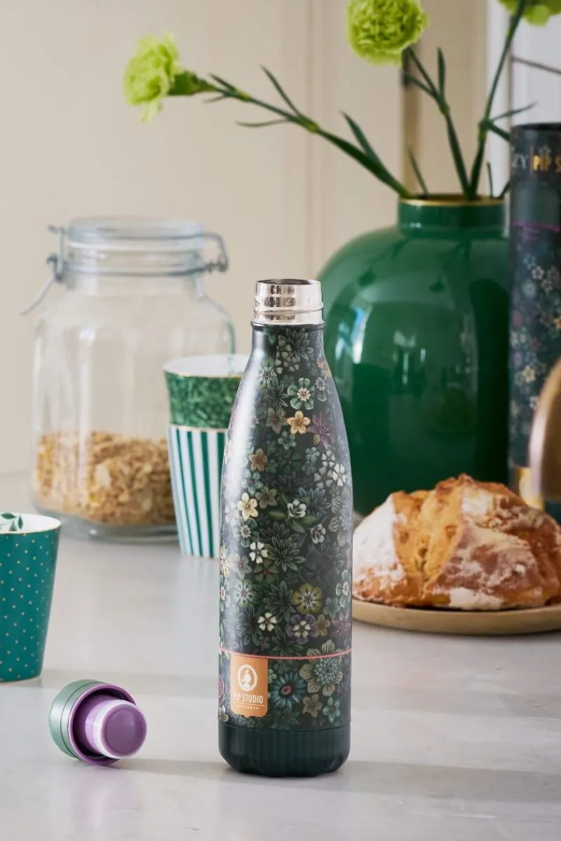 Pip Studio Thermosflaschen|Tutti i Fiori Thermosflasche Grün 500ml
