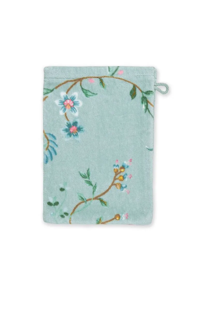 Pip Studio Waschlappen|Waschlappen Set/3 Les Fleurs 16x22 cm Blau