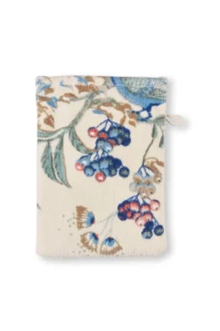Pip Studio Waschlappen|Waschlappen Set/3 Secret Garden Weiß/ 16x22cm Blau