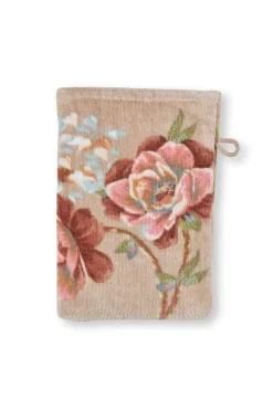 Pip Studio Waschlappen|Waschlappen Set/3 Secret Garden 16x22cm Khaki