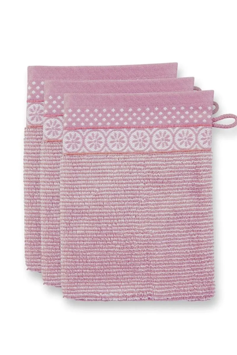 Pip Studio Waschlappen|Waschlappen Set/3 Soft Zellige Lila 16X22cm Violett