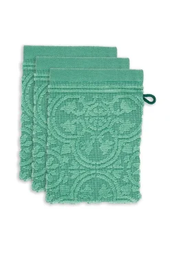 Pip Studio Waschlappen|Waschlappen Set/3 Tile de Pip 16x22 cm Grün