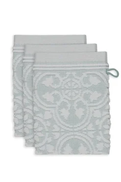 Pip Studio Waschlappen|Waschlappen Set/3 Tile de Pip Hell 16x22 cm Blau