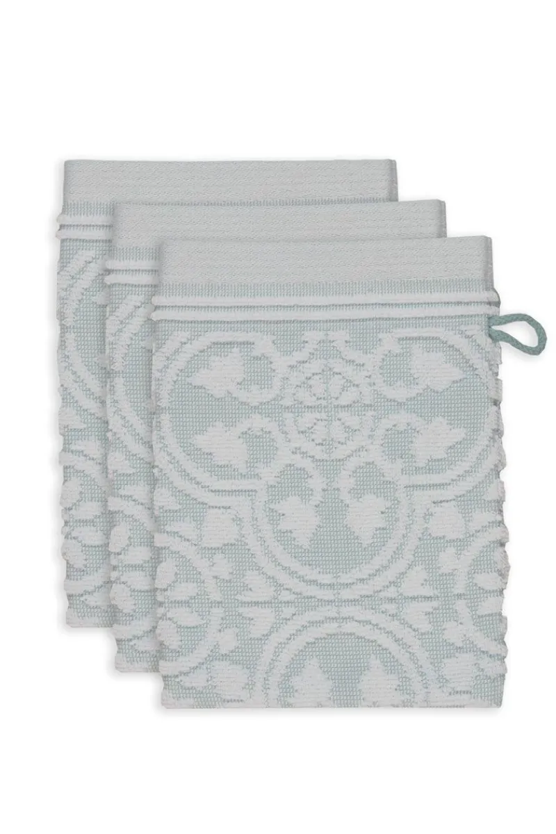 Pip Studio Waschlappen|Waschlappen Set/3 Tile de Pip Hell 16x22 cm Blau
