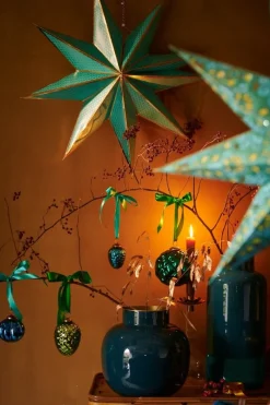 Pip Studio Weihnachten|Weihnachtskugel Glas Dunkelgrün 12.5cm