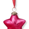Pip Studio Weihnachten|Weihnachtskugel Glas Stern Rosa 10cm