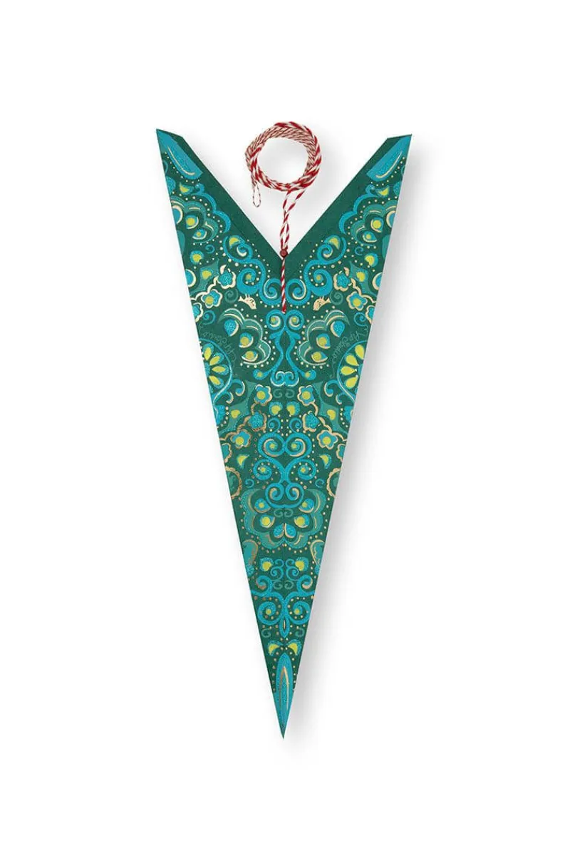 Pip Studio Weihnachten|Weihnachtsstern Papier Grün 110cm