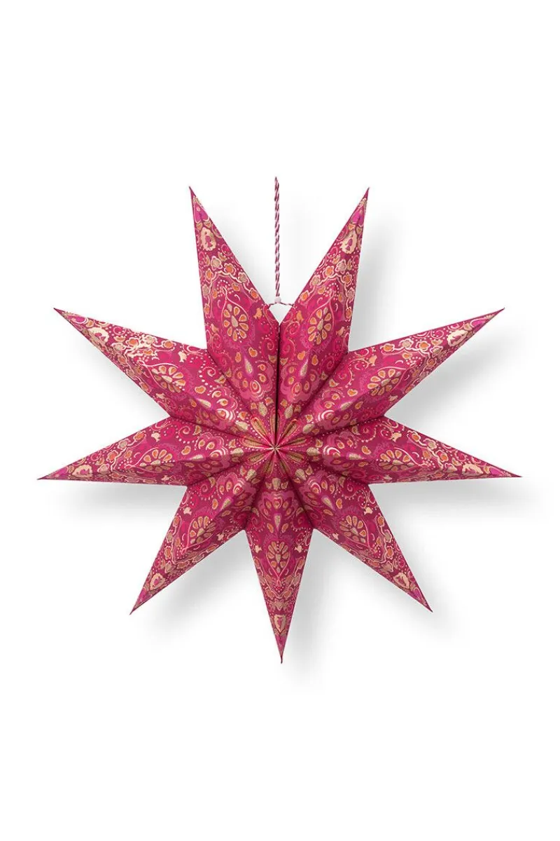 Pip Studio Weihnachten|Weihnachtsstern Papier Overall Print 60cm Rot