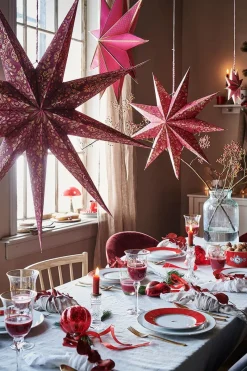 Pip Studio Weihnachten|Weihnachtsstern set/4 Papier 20cm Rosa