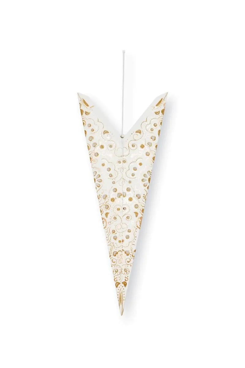 Pip Studio Weihnachten|Weihnachtsstern Weiß 110cm Gold