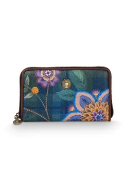 Pip Studio Taschen|Geldbörsen|Willow Geldbörse Flores Felices Dunkel Blau
