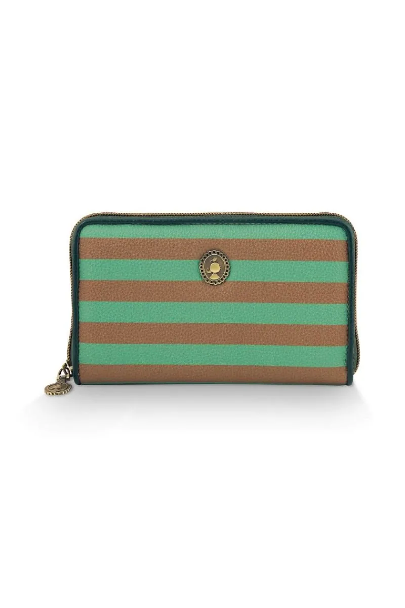 Pip Studio Taschen|Geldbörsen|Willow Geldbörse Streifen Grün
