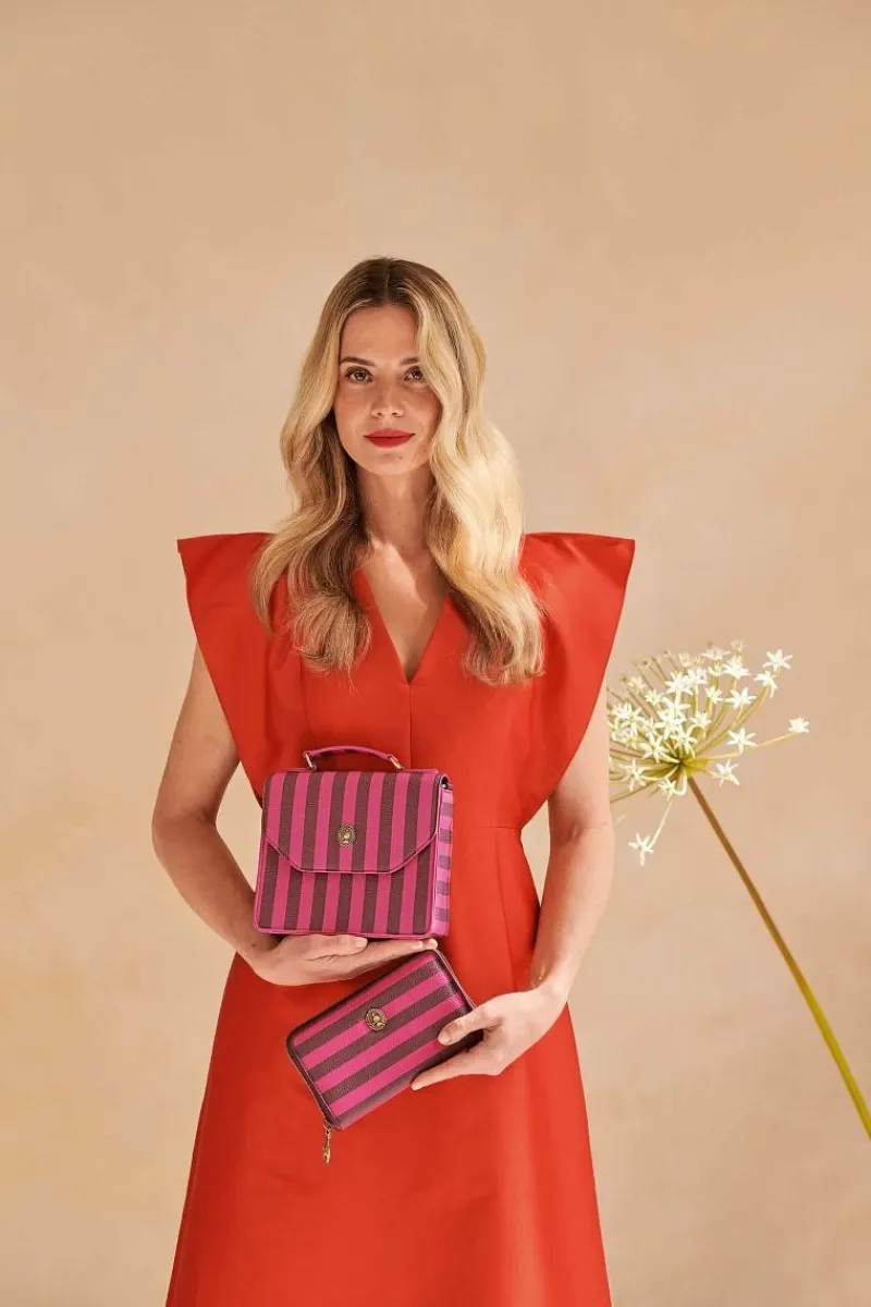 Pip Studio Taschen|Geldbörsen|Willow Geldbörse Streifen Rosa