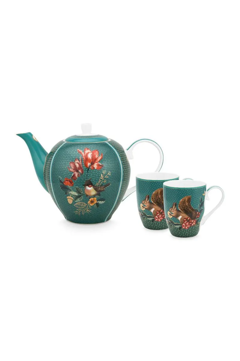 Pip Studio Weihnachten|Porzellan Sets|Winter Wonderland Tea Set/3 Grun