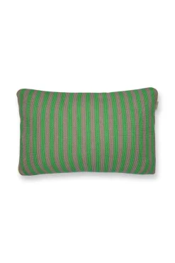 Pip Studio Zierkissen|Bettkissen|Zierkissen Bonsoir Stripe Grün