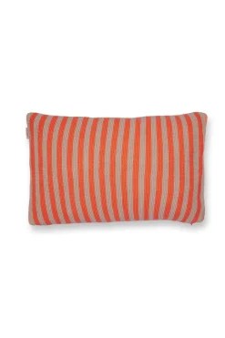 Pip Studio Zierkissen|Bettkissen|Zierkissen Bonsoir Stripe Orange