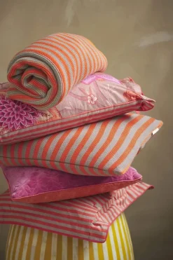 Pip Studio Zierkissen|Bettkissen|Zierkissen Bonsoir Stripe Orange