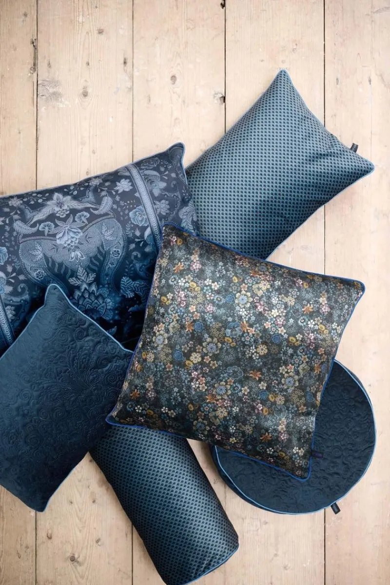 Pip Studio Zierkissen|Bettkissen|Zierkissen Quadratisches Tutti I Fiori Blau