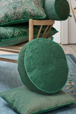 Pip Studio Zierkissen|Bettkissen|Zierkissen Rund Quiltey Days Grün