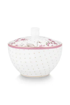 Pip Studio Milchkännchen|Zuckerdose Jolie Punkte Gold Rosa