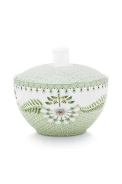 Pip Studio Milchkännchen|Zuckerdose Lily&Lotus Fliesen Hell Grün
